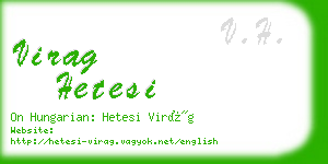 virag hetesi business card